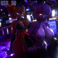 3d 3d_(artwork) 3d_animation 3d_model animated bear big_breasts blue_eyes bonfie bonfie_(cryptiacurves) bonfie_(fn:rearousal) bra brown_hair bunny_girl cryptiacurves fazclaire's_nightclub fazclaire's_nightclub:_the_rearousal fingerless_arm_sleeves fingerless_elbow_gloves fingerless_gloves five_nights_at_freddy's fredina's_nightclub frenni_(fn:rearousal) frenni_fazclaire furry futa_on_female futanari gloves hsr_3d loop microphone music nightclub pink_eyes plap_(sound) purple_hair sound sound_effects tagme top_hat topless topless_female video watermark
