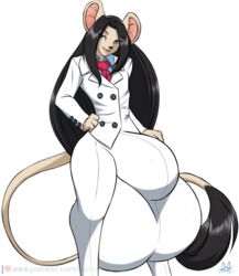 1boy androgynous anthro balls big_balls bulge clothed clothing femboy furball gang_xi_siyu girly huge_balls hyper hyper_balls hyper_bulge hyper_penis looking_at_viewer male mammal mouse penis rodent solo standing thick_thighs trap wide_hips