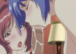 1boy 2girls animated aniyome_wa_ijippari bisexual bisexual_female blowjob blue_hair blush busty canon_throuple cleavage cock_hungry cock_worship cum cum_on_penis double_blowjob double_fellatio erect_penis erection fellatio female female_focus ffm_threesome horny horny_female horny_females katsuragi_mai katsuragi_tsutomu long_hair lover-in-law male male/female/female no_bra open_mouth oral oral_sex red_hair saliva saliva_string sharing_partner sharing_penis short_hair sideboob sucking sucking_penis tagme takama_kozue taking_turns tasting_cum threesome throuple tongue tongue_out vein veins veiny veiny_penis