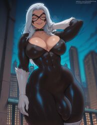 ai_generated black_cat_(marvel) blue_eyes commentary_request commission curvy curvy_body curvy_figure curvy_futa curvy_hips dickgirl elygordan elygordanart erect_nipples erection felicia_hardy futa_only futanari horny horny_expression horny_face horny_futa huge_areolae huge_ass huge_balls huge_breasts huge_butt huge_cock huge_nipples huge_testicles latex latex_bodysuit long_hair looking_at_viewer lust lustful_gaze marvel massive_ass massive_balls massive_boobs massive_breasts massive_butt massive_cock massive_penis massive_tits patreon patreon_reward request white_hair