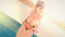 3d_animation animated asian beauty_mark beauty_mark_on_breasts beauty_mark_under_mouth big_breasts bikini curvaceous curvy_figure day hip_sway hourglass_figure leopard_print looking_at_viewer mature mature_female milf mommy mrs.baek_(hongcha) navel navel_piercing nipples_bulge panther_print ricebunny sexy_dance solo solo_female sunglasses sunglasses_on_head sunlight sunlight_rays swimming_pool swimsuit swimwear tease teasing teasing_viewer