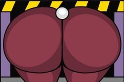 1girl anthro ass big_ass bunny_tail digital_media_(artwork) door female female_only hoppi_(gremlingrounded) horror horror_(theme) huge_ass huge_thighs large_ass legs lovedoll_toy_factory massive_ass rabbit rabbit_tail shin120318 stuck stuck_in_door tail thick_ass