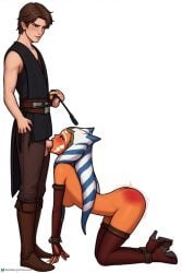 1boy 1boy1girl 1girls 2d ahsoka_tano ai ai_generated alien alien/human alien_girl alien_humanoid all_fours anakin_skywalker ass balls belt blowjob blush blushing_female bondag bondage boots bound bound_ankles bound_arms bound_legs bound_wrists breasts brown_clothing brown_hair cartoon cheating cheating_husband clone_wars clothed clothed_male clothing color dominant_male domination facial_markings fellatio femsub fingerless_gloves full_body genitals gloves hair half-closed_eyes holding_object horn human human_on_humanoid humanoid interspecies jedi jedi_knight jedi_padawan light-skinned_male light_skin long_gloves looking_at_another looking_down looking_down_at_partner markings medium_breasts nude nude_female nudity oral partially_clothed penis penis_out plain_background riding_crop rope rope_bondage side_view sleeveless spank_marks spanked_ass spanked_butt spanking star_wars student submissive_female teacher teacher_and_student tentacle_hair togruta white_background white_male