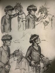 2d_(gorillaz) before_sex blowjob blowjob_only clothed clothed_male clothed_sex clothing crying crying_with_eyes_open gay gay_blowjob gay_sex gorillaz male male/male male_focus male_only murdoc_niccals murdoc_niccals_(clint_eastwood) smile smiling_male sucking sucking_penis tears tears_in_eyes traditional_art traditional_drawing_(artwork) traditional_media traditional_media_(artwork) upside_down_cross walkinggreenman