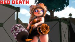 bra heavy_splatling heavy_splatling_deco holding_weapon nintendo octoling_rival pussy splatling splatoon splatoon_(series)