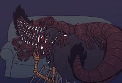 body_horror look_outside lyle_(look_outside) monster monster_on_monster multiple_mouths non-human non-human_only sam_(look_outside) thedragoncube unusual_anatomy