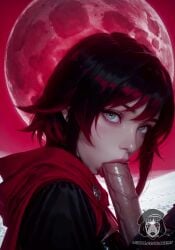 1boy ai_generated ai_video alberist audio black_hair clothed cum cum_in_mouth fellatio female full_moon large_penis long_penis looking_at_viewer moaning moaning_on_cock multicolored_hair oral oral_sex outdoor_sex red_hair red_sky ruby_rose rwby snow tagme thick_lips video zoom_in