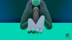 3d anthro dildo disney female foot_focus fur grey_fur judy_hopps lagomorph mammal nocturnalfuzz nude paws penis rabbit sex_toy solo zootopia