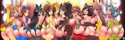 6+girls 9girls alternate_breast_size animal_ears areolae armpits ass back bare_shoulders bent_over big_ass big_ears black_hair blaziken_(cosplay) blue_eyes blue_hair breasts breasts_out brown_eyes brown_hair bubble_butt buttplug buttplug_tail color corset cosplay dawn_(pokemon) edit elbow_gloves eyelashes fake_ears female female_only fennekin_(cosplay) fingerless_gloves gloves grey_eyes hand_on_ass hands_on_ass hilda_(pokemon) huge_breasts human human_only kris_(pokemon) large_ass large_breasts latex leaf_(pokemon) licking_lips lights litten_(cosplay) long_hair looking_at_viewer looking_back lucario_(cosplay) lyra_(pokemon) marill_(cosplay) mask may_(pokemon) meganium_(cosplay) multiple_girls nintendo nipples nude pikachu_(cosplay) pokemon pokemon_(cosplay) pokemon_bw pokemon_bw2 pokemon_dppt pokemon_frlg pokemon_gsc pokemon_hgss pokemon_rgby pokemon_rse pokemon_sm pokemon_xy ponytail pussy revealing_clothes revolverwingstudios rosa_(pokemon) selene_(pokemon) serena_(pokemon) shiny_skin shirt short_hair sideboob smile straps tail teeth text thick_thighs thigh_gap thighs tongue tongue_out twintails v victini_(cosplay) watermark wide_hips yellow_background zoroark_(cosplay)