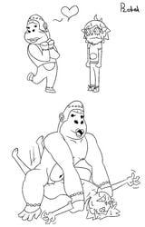 2017 4_fingers 4_toes aliasing animal_crossing animal_crossing_boy anthro anthrofied ape arm_grab balls_deep before_and_after biceps biped black_and_white blush bottomless clitoris clothed clothing cowgirl_position crouching death_by_snoo_snoo duo eyelashes fear female female_on_top flat_chested footwear frown gorilla hair heart hi_res human human_on_anthro human_penetrating humanoid_hands humor interspecies line_art lipstick lying makeup male male_on_anthro male_penetrating mammal monochrome muscular muscular_female nintendo on_back on_one_leg on_top open_mouth open_smile pain pants pecs penetration primate pussy robedart rough_sex sex shirt shoes short_hair simple_background smile spiky_hair standing sweat toes twitch unibrow vaginal_penetration video_games villager_(animal_crossing) violet_(animal_crossing) white_background