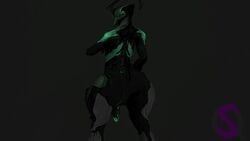 3d animated big_breasts dark_image futa_only futanari glowy huge_cock intersex no_sound nyx penis squalos warframe video