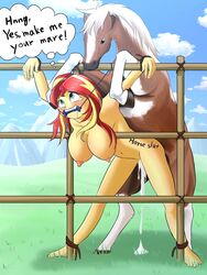 ! 1boy 1girls 2018 5_fingers 5_toes after_sex ahe_gao ambiguous_penetration areola barefoot bent_over bit_gag blonde_hair blush body_writing bound breasts cloud cum cum_drip cum_inside dominant_feral dripping drooling duo english_text equestria_girls equine erect_nipples exhibitionism eyebrows eyelashes feet_tied female female_human/male_feral female_on_feral femsub fence feral feral_on_human friendship_is_magic gag gagged grass hands_tied highres hooves horse human human_on_feral interspecies large_breasts larger_male long_hair looking_pleasured male maledom mammal mountain mounting multicolored_hair my_little_pony navel nipples nude orgasm outdoors peregrine public red_hair saliva sex shadow signature size_difference sky spread_legs spreading submissive sunset_shimmer teal_eyes tears teeth text thinking thought_bubble toes two_tone_hair white_hair zoophilia