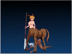 animated centaur corrupted_dungeon cum futa_on_female futanari horse horsecock intersex lewd_maze shanbahak tagme taur