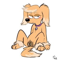 canine ellie_(family_guy) family_guy female furry mammal mt_(artist) presenting pussy