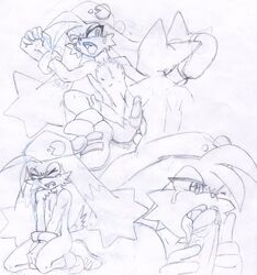 2010 anal anthro humanoid_penis klonoa klonoa_(series) kyoshinhei male monochrome oral pac-man pac-man_(series) penis tears traditional_media_(artwork) video_games yaoi