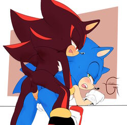 anus ass balls cuntboy futuregalaxea intersex penis pussy shadow_the_hedgehog sonadow sonic_(series) sonic_the_hedgehog vaginal_penetration