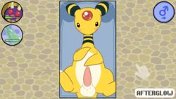 1boy afterglow_ampharos afterglow_the_ampharos ampharos animal_genitalia belly big_ears black_eyes black_fur blush cursor dildo erection feet feral furry hud looking_at_viewer looking_up male male_only nintendo nude on_back original_character penis pixel_art pokémon_(species) pokemon pokemon_(species) pokemon_gsc presenting presenting_penis sex_toy sheath slightly_chubby solo spread_legs spreading stripes tapering_penis testicles text video_games yellow_fur