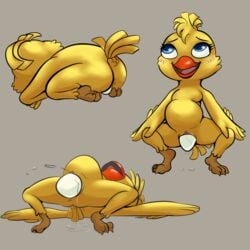 anthro anus avian big_belly bird chicken egg egg_laying ettie female fifa pussy pussy_juice solo thunderouserections