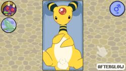 1boy afterglow_ampharos afterglow_the_ampharos ampharos animal_genitalia belly big_ears black_eyes black_fur blush cursor dildo feet feral fully_sheathed furry hud looking_at_viewer looking_up male male_only nintendo nude on_back original_character penis pixel_art pokémon_(species) pokemon pokemon_(species) pokemon_gsc presenting presenting_penis sex_toy sheath slightly_chubby solo spread_legs spreading stripes testicles text video_games yellow_fur