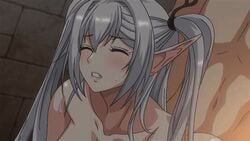 1boy 1boy1girl 1girls 2d 2d_(artwork) animated ass ass_grab bed bouncing_breasts breasts curvy doggy_style elf elf_ears faceless_male female female_focus from_behind gif grabbing grey_hair happy_sex hentai hi_res highres huge_ass huge_breasts long_hair long_twintails male male/female moaning nipples no_clothes nude nude_female nude_female_nude_male nude_male nude_male_nude_female on_bed phyllis_hagerhelm pointy_ears sex shiny shiny_skin silver_hair straight t-rex_(animation_studio) tied_hair twintails very_long_hair youkoso!_sukebe_elf_no_mori_e