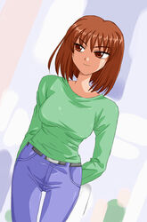 breasts brown_hair dead_song dead_song_(kyouno_aki) kyouno_aki mahiru_no_tsuki mahiru_no_tsuki_(kyouno_aki) short_hair tagme