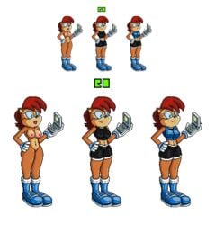 archie_comics mobian_(species) pixel_art randomobliquity_(artist) sally_acorn sega sonic_(series) sonic_satam sonic_the_hedgehog_(archie) sonic_the_hedgehog_(comics) sonic_the_hedgehog_(series) sprite sprite_art sprite_sheet transparent_background