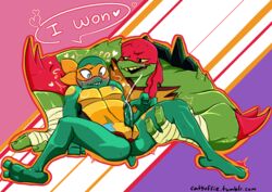 anthro catyuffie duo gay incest male michelangelo michelangelo_(rise_of_the_tmnt) michelangelo_(tmnt) penis raphael raphael_(tmnt) reptile rise_of_the_teenage_mutant_ninja_turtles scalie teenage_mutant_ninja_turtles turtle yaoi