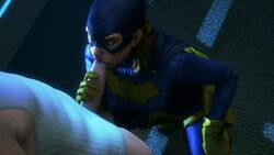 3d age_difference animated barbara_gordon batgirl batman_(series) blowjob blowjob_face dc dc_comics fellatio female human_penetrating male noname55 older_female sex sound source_filmmaker straight video younger_male