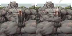 abs amon-sydonai anthro anus arm_tuft armpit_hair balls biceps blaidd_(elden_ring) bodily_fluids body_hair canid canine canis chest_hair cum cumshot ejaculation elbow_tuft elden_ring english_text erection foreskin fromsoftware fur genital_fluids genitals happy_trail hi_res humanoid_genitalia humanoid_penis leaking_precum male male_only mammal masturbation muscular muscular_anthro muscular_male nipples pecs penile penile_masturbation penis precum pubes scar scars_all_over solo text tuft url vein veiny_muscles veiny_penis wolf