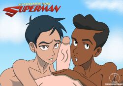 bisexual both_sexes_in_same_situation clark_kent clark_kent_(my_adventures_with_superman) crueltyfreesmut dc female femboy homosexual jimmy_olsen jimmy_olsen_(my_adventures_with_superman) lois_lane lois_lane_(my_adventures_with_superman) my_adventures_with_superman nsfw skinny superman superman_(series) threesome yaoi young