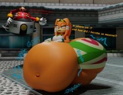 1boy 1girls 3d 3d_(artwork) anthro ass belly blender blue_eyes bracelet bracelets breasts chaos_emerald dr._eggman echidna fat female female_focus furry glamrockchatty gloves goggles hips huge_belly hyper hyper_ass hyper_belly inflation large_ass large_belly male moustache obese obese_female orange_fur overweight overweight_female robotnik sega skirt slime_inflation sonic_(series) sonic_the_hedgehog_(series) stomach thick_thighs thighs tikal_the_echidna weight_gain wide_hips