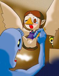 avian_humanoid crying crying_with_eyes_open link medli nintendo no_panties pussy questionable_consent redead straight_hair tagme tagme_(artist) tears the_legend_of_zelda the_wind_waker wind_waker wings young