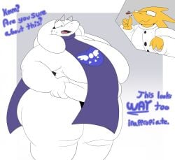 2d 2girls alphys big_breasts breasts castdraws_(artist) english english_text fat multiple_girls overweight tagme talking text thick_thighs toriel undertale undertale_(series) wide_hips