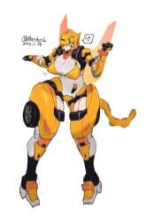 tachi (metal cardbot) from metal cardbot by i like robot