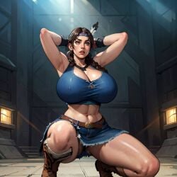 ai_generated averagehuman123 big_ass big_breasts braided_hair braids brown_hair busty curvaceous curvy huge_breasts julia_chang native_american native_american_female skirt tekken tekken_3 tekken_4 tekken_5 tekken_5_dark_resurrection tekken_6_bloodline_rebellion tekken_7 tekken_8 tekken_tag_tournament tekken_tag_tournament_2 thick thick_thighs toned_stomach top-heavy voluptuous voluptuous_female