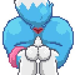 2024 anus aztepyeen balls blue_body blue_fur blue_tail clothing digital_drawing_(artwork) digital_media_(artwork) fennekin fur generation_6_pokemon genitals male_only multicolored_body multicolored_fur nintendo pink_clothing pixel_(artwork) pokemon pokemon_(species) rear_view tail transparent_background two_tone_body two_tone_fur two_tone_tail white_balls white_body white_fur white_tail