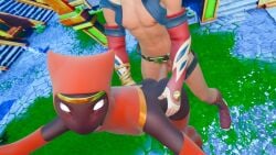 2boys 3d animated black_body blender blender_(software) blender_eevee fortnite fortnite:_battle_royale gay journey_(game) morro_(fortnite) non-human outdoors pov scoutfuntf2 skinny sound tagme traveler video yaoi young