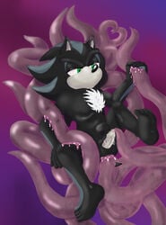 abstract_background anal anthro black_fur black_hair black_nose bulge chest_tuft crisissilver feet green_eyes heart humanoid_penis legs male male_only mephiles_the_dark penetration penis precum sega self_fuck sex solo sonic_(series) stomach_bulge stomach_bulge tentacle tentacle_on_male tentacle_sex thighs tuft two_tone_hair yaoi