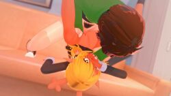 3d 3d_(artwork) 3d_animation 3d_model anthro antlers blonde_hair brown_fur buckteeth clothed clothing deer deltarune female human human_on_anthro kris_(deltarune) male male/female male_penetrating male_penetrating_anthro male_penetrating_female mammal new_world_deer noelle_holiday partially_clothed penetration penis penis_in_pussy pussy red_nose reindeer snout tagme teeth undertale_(series) vagina vaginal_penetration video wataamage