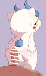 ass ass_spread blue_tail blush blushing censor_bar cock cum cute dick hanaman hand_on_ass hands_on_ass komainu komasan male male/male male_only saliva saliva_drip saliva_dripping spreading_ass sweat sweatdrop tail tongue tongue_out white_fur yellow_eyes yo-kai_watch yokai youkai youkai_(youkai_watch) youkai_watch