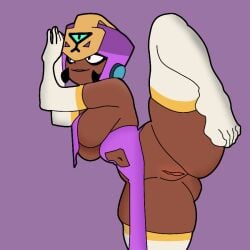 1girls big_breasts big_thighs brawl_stars breasts curvaceous curvy curvy_female curvy_figure curvy_hips dark-skinned_female dark_hair dark_skin egyptian egyptian_female female female_focus female_only gloves half-dressed hips hips_up huge_breasts huge_thighs najia_(brawl_stars) naked naked_female nude nude_female nugade pussy socks solo solo_female solo_focus thighhighs thighs white_gloves white_socks