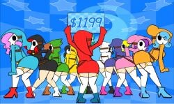 2014 2d 2d_animation 6+girls 9girls animated animation ass black_hair blue_hair boots brown_hair clothed clothing dance dancing digital_media female female_only genderswap_(mtf) group heels hi_res high_heel_boots high_heels highres holding_sign large_filesize longer_than_30_seconds loop mario_(series) mario_kart mario_kart_8 mask minus8 minus8_(smb_enemies) mp4 multiple_females multiple_girls music nintendo pink_hair purple_hair red_hair rule_63 shorter_than_one_minute shy_gal shy_gal_black shy_gal_blue shy_gal_dance_(minus8) shy_gal_green shy_gal_orange shy_gal_pink shy_gal_purple shy_gal_red shy_gal_white shy_gal_yellow sound swaying swf tagme video yellow_hair