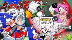 1girls 2boys amy_rose anthro bald bald_male balls big_penis blue_fur bogexplosion bound breasts cum cumshot dialogue dr._eggman eggman ejaculation female furry furry_female furry_male genitals gloves green_eyes hedgehog huge_cock human human_male large_penis looking_at_another lying_on_back machine male mammal nipples nude open_mouth penis pink_fur sega semen shoes smiling sonic_(series) sonic_the_hedgehog sonic_the_hedgehog_(series) text text_bubble white_gloves