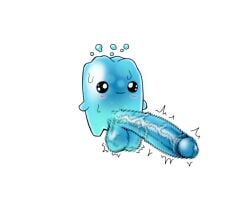 1boy 2025 big_penis blue_body blue_skin censored censored_penis fortnite male male_only non-human nude nude_male penis slime slime_boy slime_monster slurpswamp small_but_hung sprite_(fortnite) translucent translucent_body video_games