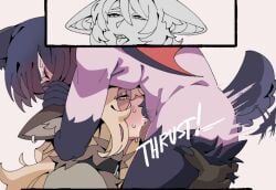 animal_ears blowjob blush blushing cock cum cum_in_mouth cum_inside cumming cumming_while_penetrating deadlock deepthroat dick dickgirl dominant_female female female_focus female_only futanari height_difference larger_female mina_(deadlock) mixief naked naked_female needy nude nude_female penis shorter_female silver_(deadlock) size_difference smaller_female submissive_female sucking sucking_penis taller_female thrusting thrusting_into_mouth valve vampire werewolf werewolf_girl yuri