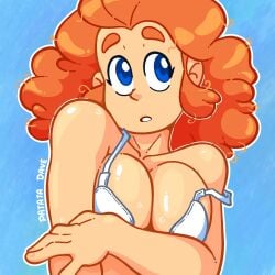 1girls 2026 alternate_breast_size alternate_version_available anime_style approval art_trade ashamed ass ass_focus bare_legs beach_background big_breasts big_nipples bikini bikini_only blue_bikini blue_bikini_bottom blue_bikini_top blue_eyes blue_shorts bra breasts breasts_bigger_than_head cell_shading character_name cleavage cleavage_cutout comic comic_panel covered_nipples covered_pussy curvy_female dynamic_angle dynamic_pose energetic_expression female front_view gradient_background happy hindquarters hips_wider_than_shoulders huge_ass huge_breasts jumping keyla_(patatadave) long_hair looking_at_another looking_away looking_to_the_side midriff new_design nipple_bulge nipples_visible_through_clothing no_penetration oc one_eye_closed only_female open_mouth orange_hair original_character patata_dave presenting presenting_breasts presenting_hindquarters redesign seductive_pose sfw sleeveless_top smiling solo thick_legs thick_thighs under_clothes underwear_only variant_set venus_body victory_pose voluminous_hair wavy_hair white_bra wide_hips