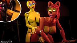 3d all_fours animatronic anthro avian bear bexstinsfm big_breasts bird breasts canine chicken dickgirl doggy_style duo erection female five_nights_at_freddy's five_nights_at_freddy's_2 from_behind_position futa_on_female hair intersex intersex/female machine mammal nipples nude open_mouth penetration penis robot rule_63 sex simple_background smile source_filmmaker toy_chica_(fnaf) toy_freddy_(fnaf) video_games