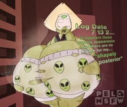 1girls ass big_ass big_ass_(female) cartoon_network pelnsfw peridot_(steven_universe) ripped_clothing steven_universe sweat sweatdrop sweaty sweaty_ass tagme tearing_clothes tearing_open_bottoms underwear