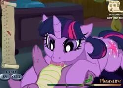 2018 animated blowjob blue_hair cutie_mark diphallia diphallism dragon fellatio female/male feral_on_feral game_hud green_eyes green_scales hemipenes horn horse hud multi_penis music my_little_pony oral penis pink_hair pony purple_body purple_eyes purple_fur purple_hair purple_scales smooth_skin sound spike_(mlp) straight sucking_off sucking_penis twilight_sparkle_(mlp) unicorn video