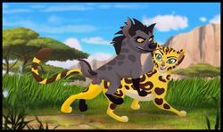 2018 cheetah cub cum disney female fuli hyena janja janjahyena male no_humans pussy sex straight the_lion_guard the_lion_king young